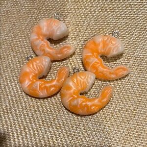 Orange Shrimp Charms